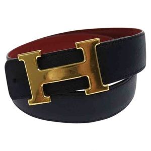 ✨ Hermès H belt gold and black ✨